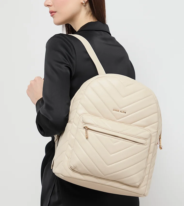 ANNE KLEIN Anne Klein Logo Detail Quilted Backpack